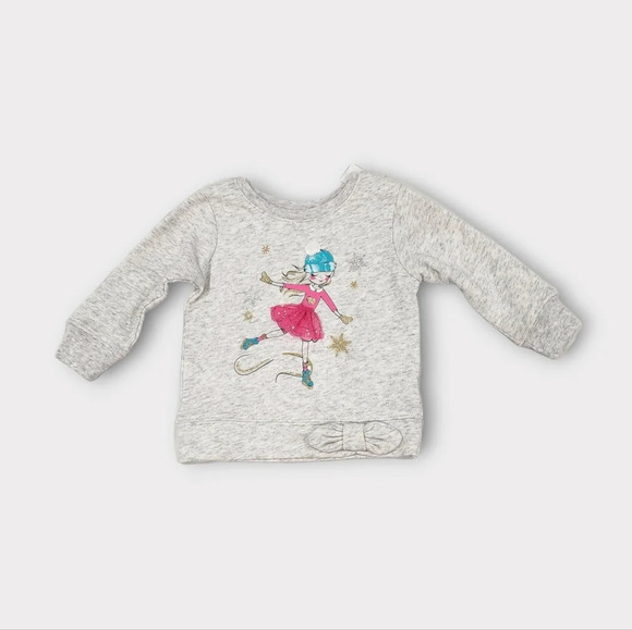 Garanimals Grey Ice Skater Sweater Grl 12m - Picture 1 of 5